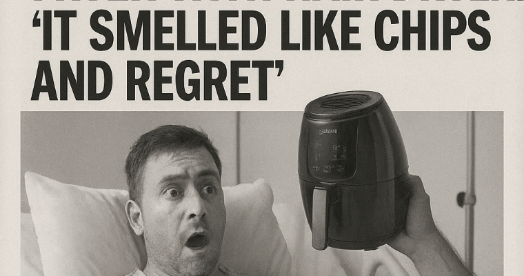 Man Hospitalised After Confusing Air Fryer with Hair Dryer: “It Smelled Like Chips and Regret”